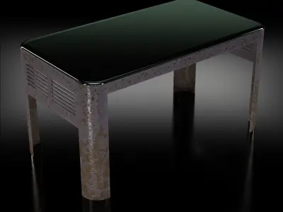 Industriart Greyglass table 3D model