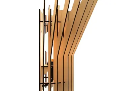 WALL LIGHT STL AND DXF FILES 5 3D print model