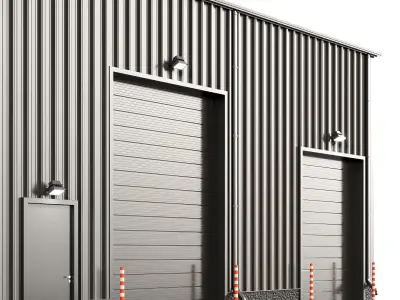 Warehouse hangar 3D model