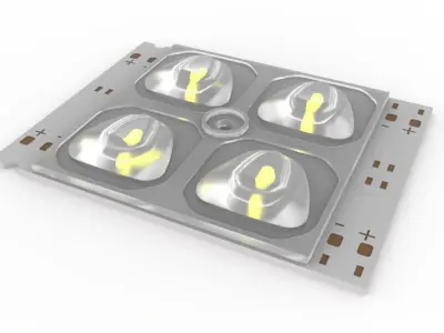 Led Lens Free 3D model