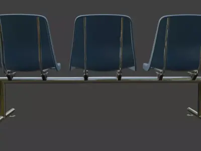 Waiting Bench 3D model