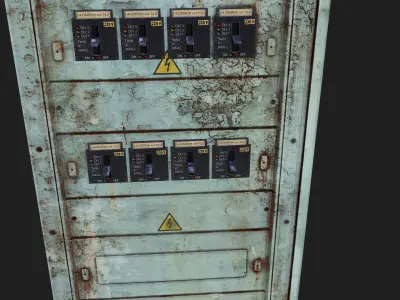 Electric Panel 1 Low-poly 3D model