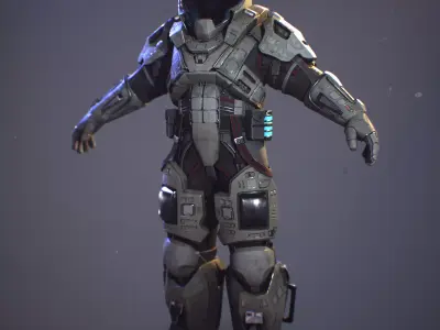 Juggernaut Low-poly 3D model