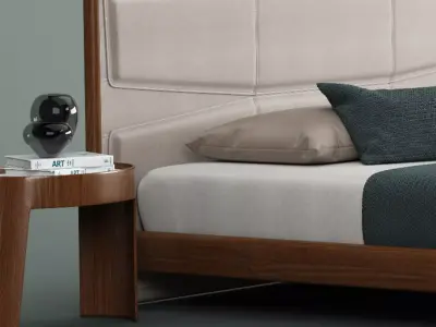 Giorgetti pochette beds  fabric 3D model