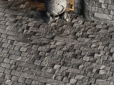 H76 Slate Stone - PBR - 4K - Seamless Texture