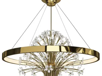Cassia chandelier Low-poly 3D model