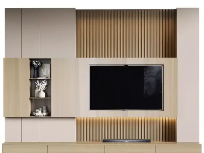 Tv Wall 64 3D model