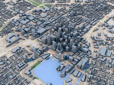 Baltimore City Maryland United States 3D model