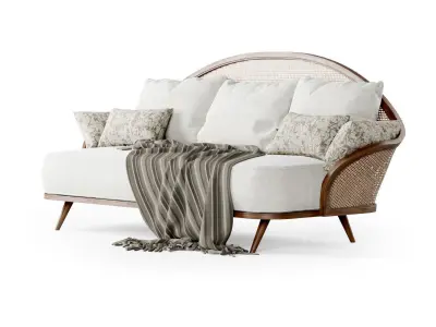 Three-seater garden daybed WML 3D model