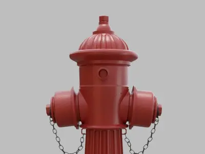 Fire Hydrant 24 - Old Vintage style 3D model