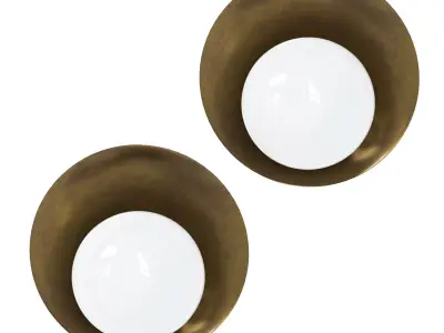 Brass Wall Lights Concha by Gallery L7 3D model