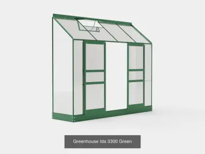Collection of Greenhouse Ida 3300 Glass - 3 Models 3D Model Pack