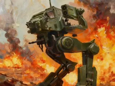 Light scout mech 3D print model