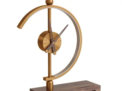 Khonsu Clock Lamp Low-poly 3D model