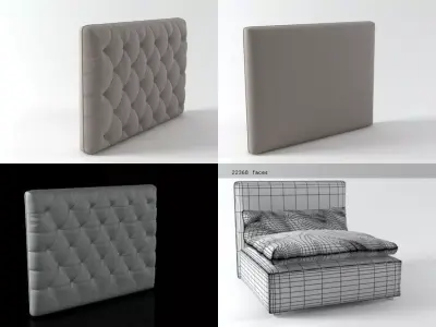 Dominio four different sofas 3D model