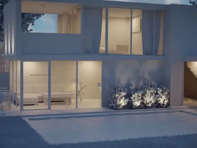 Modern 3D House 3D model