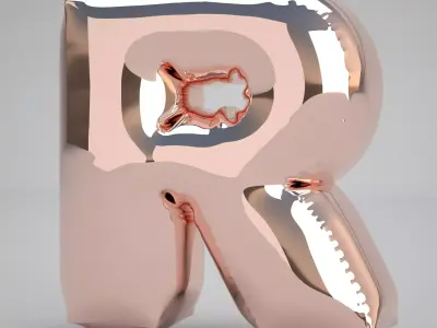 R Balloon Copper 3D model