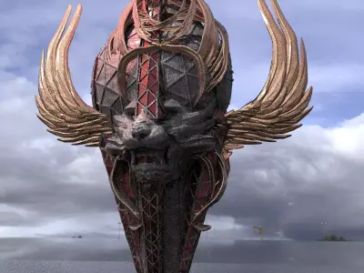 Regal sceptre Domed Tower 3D model