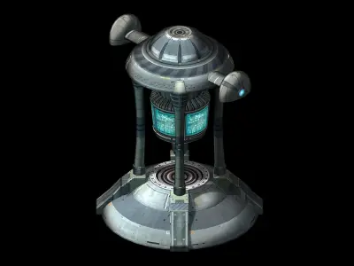Spacecraft - small ground construction 08 3D model