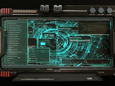 control panel screen - Vol 01 Low-poly 3D model