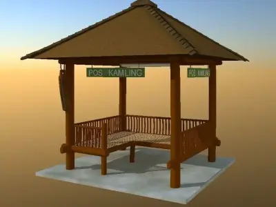 Post Kampling 3D model