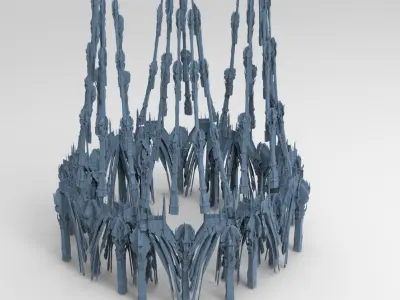 Ancient Golem arena 3D model