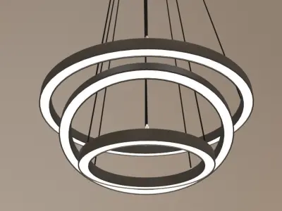 Halo triple Lighting Low-poly 3D model