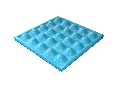 Push Bubble v1 002 Low-poly 3D model