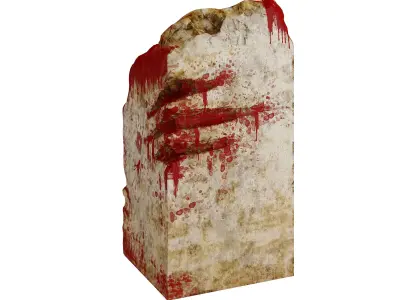 Broken Column Low-poly 3D model purchase