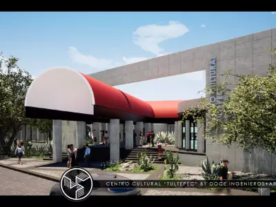 CULTURAL CENTER by DOCE INGENIEROS ARQUITECTOS - AUTODESK REVIT 3D model