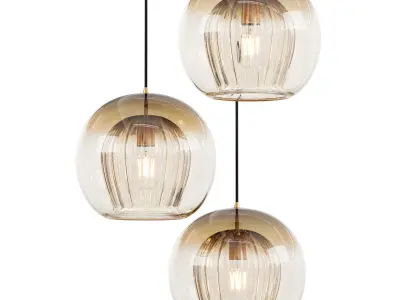 Glass Hanging Pendant Lamp 3D model
