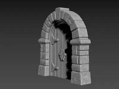 Door Stone Arch 3D print model