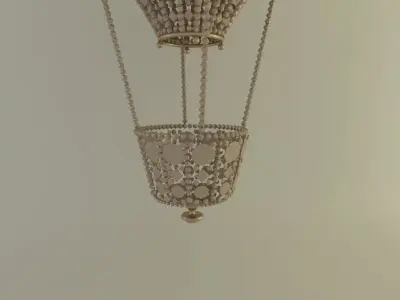 Baloon chandlier Low-poly 3D model
