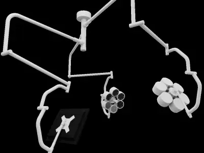 Operating Lights Low-poly 3D model