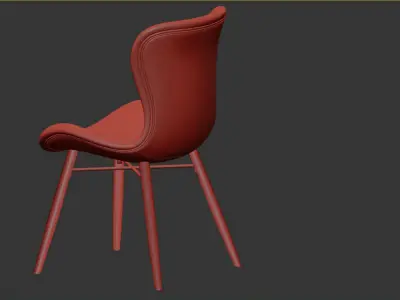 Chair BATILDA green 3D model