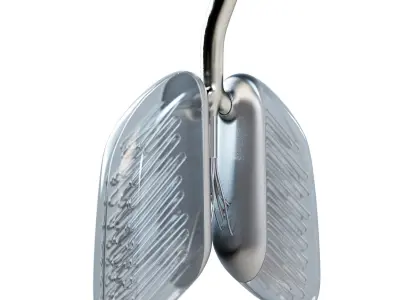 Sci-Fi Artificial Lungs Low-poly 3D model