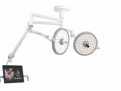 Surgical Light Low-poly 3D model