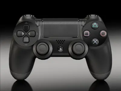 Sony PlayStation 4 Controller Low-poly 3D model