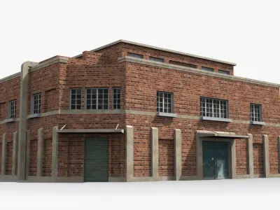 Factory xx28 Low-poly 3D model