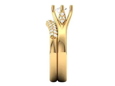 Women Ring  Render 3dm STL OBJ FBX Details 3D print model 95