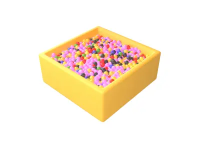 Ball Pool v1 003 Low-poly 3D model
