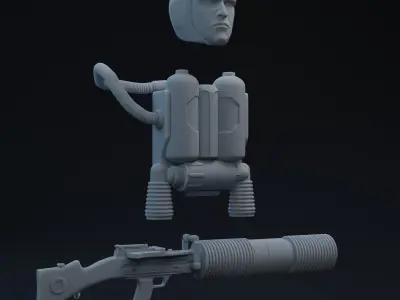 ANH Space Trooper Part 2 One-Twelfth Scale Printable Kit 3D print model