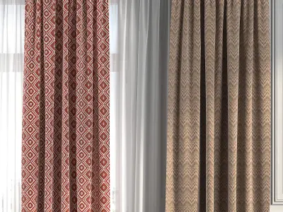 Curtain Set 216 3D model