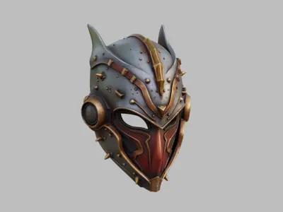 Sci Fi Knight Mask 3D model