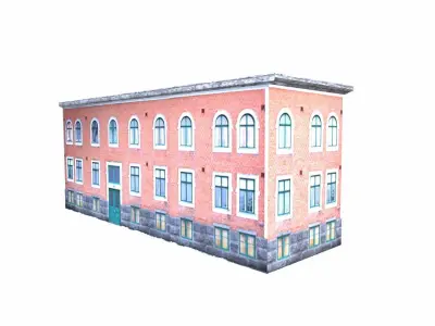 Building Lowpoly Low-poly 3D model buy