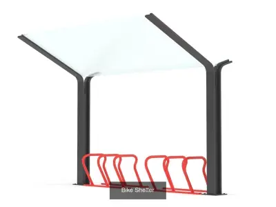 Bus Shelter Collection 3D Model Pack