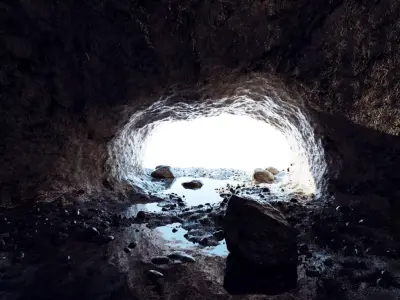 Cave 3 with water 3D model