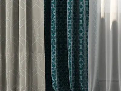 Curtain Set 32 3D model