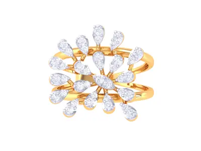  Women Ring MTL 3dm STL OBJ FBX Details 3D print model 91