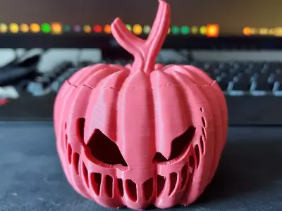 Jack-O-Lantern Tea Light LED Candle - Pre Supported STL Files 3D print model